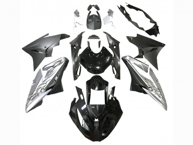 Billigste BMW S1000RR Motorrad Verkleidung 2017-2018 - Silber Schwarz
