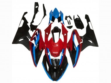 Billigste BMW S1000RR Motorrad Verkleidung 2017-2018 - Blau Rot Schwarz