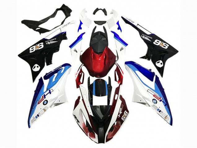 Billigste BMW S1000RR Motorrad Verkleidung 2017-2018 - Weiss Blau Rot Schwarz