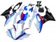 Billigste BMW S1000RR Motorrad Verkleidung Kit 2015-2016 - Weiss Rot Blau Glanzendes Schwarz