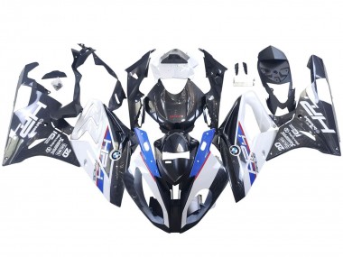 Billigste BMW S1000RR Motorrad Verkleidung 2015-2016 - Weiss Blau Schwarz Carbonfaser