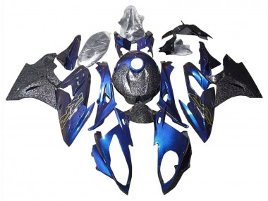 Billigste BMW S1000RR Motorrad Verkleidung 2015-2016 - Gradient Lila Blau Geschmiedet Carbonfaser