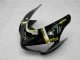 Billigste Kawasaki ZX6R Motorrad Verkleidung 2005-2006 - Glanzendes Schwarz Weiss Gold Lucky Strike
