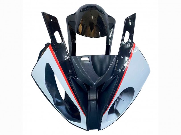 Billigste BMW S1000RR Motorrad Verkleidung 2015-2016 - Weiss Glanzendes Schwarz