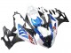 Billigste BMW S1000RR Motorrad Verkleidung 2009-2014 - Weiss Blau Matt Schwarz