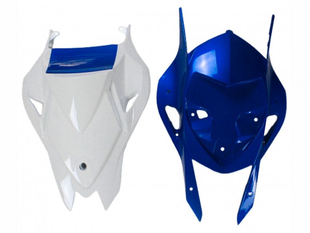 Billigste BMW S1000RR Motorrad Verkleidung 2009-2014 - Weiss Blau Glanzendes Schwarz Castrol