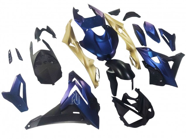 Billigste BMW S1000R Motorrad Verkleidung 2014-2016 - Matt Dunkel Blau