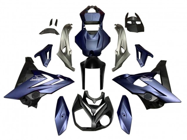 Billigste BMW S1000R Motorrad Verkleidung 2014-2016 - Matt Dunkel Blau