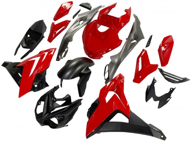 Billigste BMW S1000R Motorrad Verkleidung 2014-2016 - Schwarz Rot