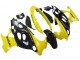 Billigste Suzuki GSX600F/GSX750F Motorrad Verkleidung 2004-2006 - Glanzendes Schwarz Gelb