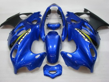 Billigste Suzuki GSX600F/GSX750F Motorrad Verkleidung 2004-2006 - Blau Gelb Matt Schwarz Katana