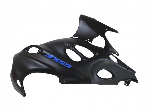 Billigste Suzuki GSX600F/GSX750F Motorrad Verkleidung 2004-2006 - Matt Schwarz mit Blau Logo