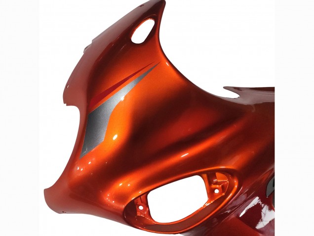 Billigste Suzuki GSX600F/GSX750F Motorrad Verkleidung 2004-2006 - Burnt Orange Weiss Logo