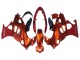 Billigste Suzuki GSX600F/GSX750F Motorrad Verkleidung 2004-2006 - Burnt Orange Weiss Logo
