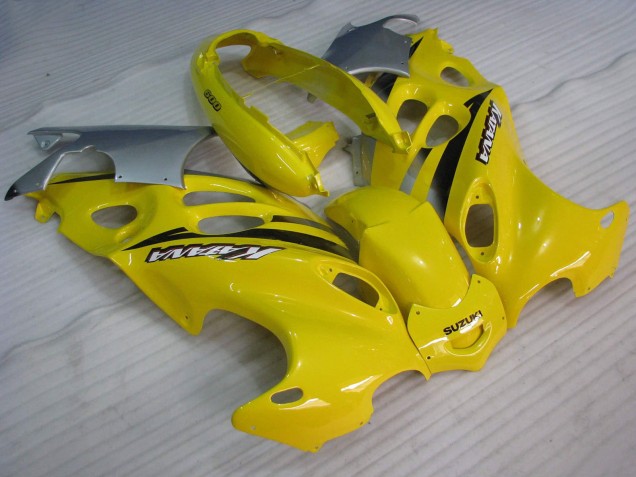 Billigste Suzuki GSX600F/GSX750F Motorrad Verkleidung 2004-2006 - Gelb Katana