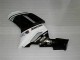 Billigste Kawasaki ZX6R Motorrad Verkleidung 2007-2008 - Schwarz Weiss