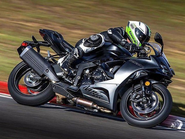 Billigste Kawasaki ZX6R Motorrad Verkleidung 2023-2025 - Matt Schwarz