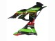 Billigste Kawasaki ZX6R Motorrad Verkleidung 2023-2025 - Grun Schwarz Rot Gelb Dunlop