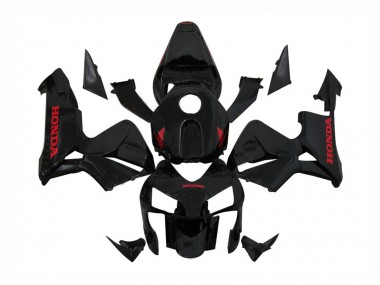 Billigste Honda CBR600RR Motorrad Verkleidung 2003-2004 - Glanzendes Schwarz Rot Aufkleber