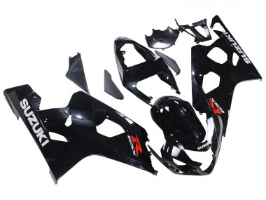Billigste Suzuki GSXR 600 / GSXR 750 Motorrad Verkleidung 2004-2005 - Glanzendes Schwarz