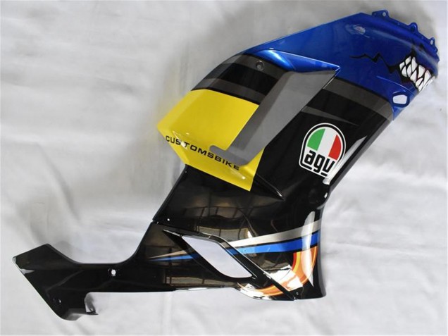 Billigste Kawasaki ZX6R Motorrad Verkleidung 2007-2008 - Blau Hai