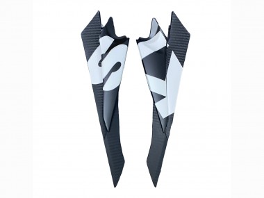 Billigste Suzuki GSXR 600 / GSXR 750 Motorrad Verkleidung 2008-2010 - Matt Schwarz Rot Weiss