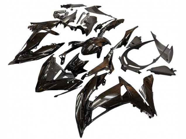 Billigste Kawasaki Ninja 650 EX650 Motorrad Verkleidung 2017-2019 - Glanzendes Schwarz