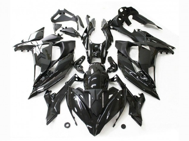 Billigste Kawasaki Ninja 650 EX650 Motorrad Verkleidung 2017-2019 - Glanzendes Schwarz