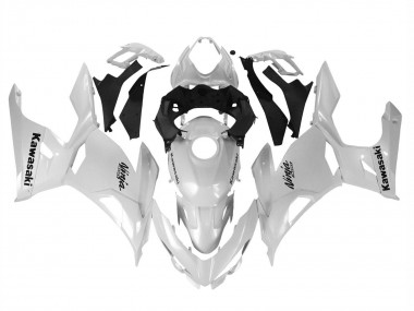 Billigste Kawasaki Ninja 400 Motorrad Verkleidung 2018-2024 - Glanzendes Weiss