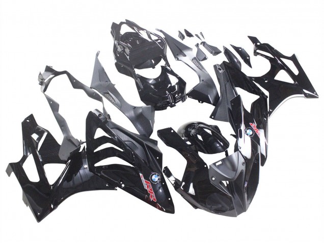 Billigste BMW S1000RR Motorrad Verkleidung 2009-2014 - Glanzendes Schwarz