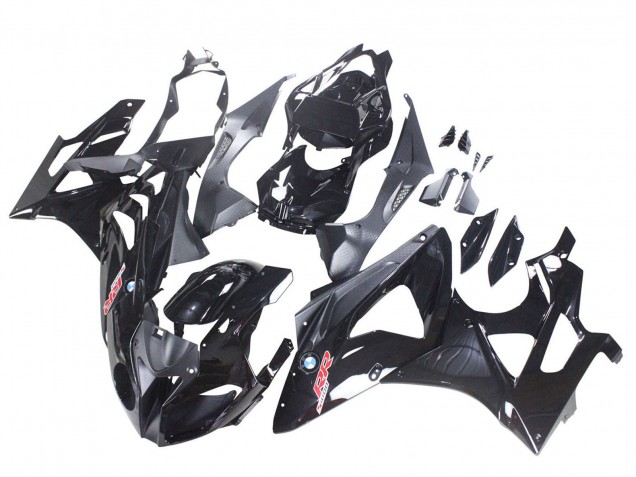 Billigste BMW S1000RR Motorrad Verkleidung 2009-2014 - Glanzendes Schwarz