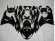 Billigste Kawasaki ZX6R Motorrad Verkleidung 2009-2012 - Glanzendes Schwarz Gold Ninja