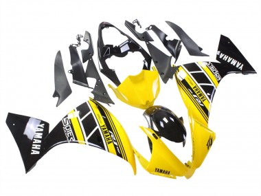Billigste Yamaha YZF 1000 R1 Motorrad Verkleidung 2012-2014 - Gelb Weiss Schwarz