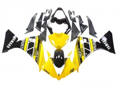 Billigste Yamaha YZF 1000 R1 Motorrad Verkleidung 2012-2014 - Gelb Weiss Schwarz