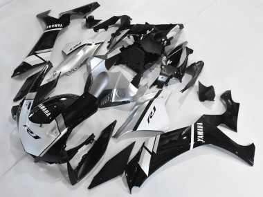 Billigste Yamaha YZF 1000 R1 Motorrad Verkleidung 2020-2025 - Silber Weiss Glanzendes Schwarz