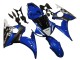 Billigste Yamaha YZF R6S Motorrad Verkleidung 2006-2009 - Blau Weiss Glanzendes Schwarz Yamalube