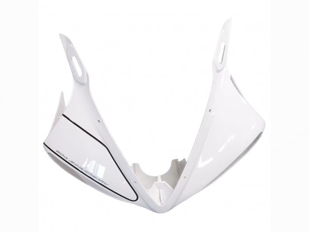 Billigste Yamaha YZF R6S Motorrad Verkleidung 2006-2009 - Weiss Glanzendes Schwarz