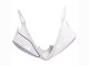 Billigste Yamaha YZF R6S Motorrad Verkleidung 2006-2009 - Weiss Glanzendes Schwarz