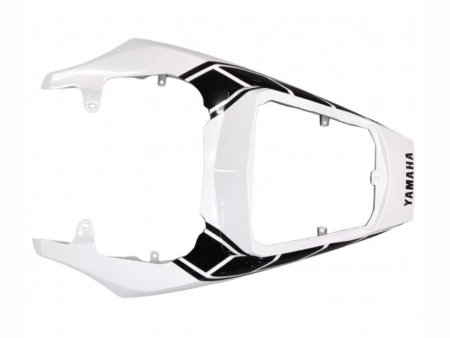 Billigste Yamaha YZF R6S Motorrad Verkleidung 2006-2009 - Weiss Glanzendes Schwarz