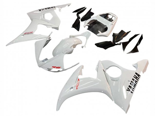Billigste Yamaha YZF R6S Motorrad Verkleidung Kit 2006-2009 - Weiss