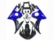 Billigste Yamaha YZF R6S Motorrad Verkleidung 2006-2009 - Blau Glanzendes Schwarz