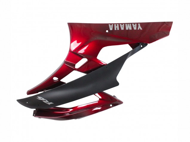 Billigste Yamaha YZF 600 R6 Motorrad Verkleidung 2006-2007 - Rot Matt Schwarz
