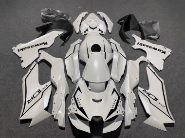 Billigste Kawasaki ZX10R Motorrad Verkleidung 2021-2025 - Perl Weiss Schwarz