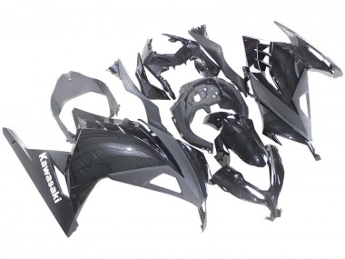 Billigste Kawasaki EX300 Motorrad Verkleidung 2013-2024 - Glanzendes Schwarz