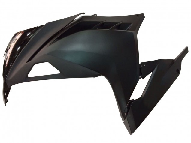 Billigste Kawasaki EX300 Motorrad Verkleidung 2013-2017 - Glanzendes Schwarz Matt Schwarz