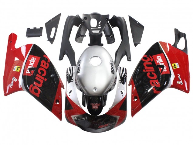 Billigste Aprilia RS125 Motorrad Verkleidung 2000-2005 - Rot Schwarz Silber Rennen
