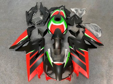 Billigste Aprilia RS125 Motorrad Verkleidung 2006-2011 - Matt Schwarz Rot Grun Weiss