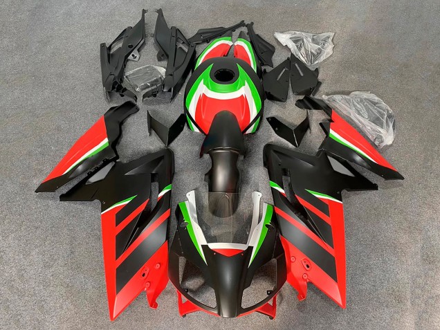 Billigste Aprilia RS125 Motorrad Verkleidung 2006-2011 - Matt Schwarz Rot Grun Weiss
