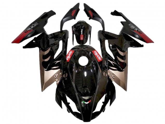Billigste Aprilia RS125 Motorrad Verkleidung 2006-2011 - Glanzendes Schwarz Rot