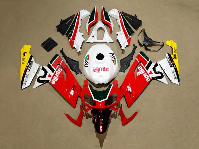 Billigste Aprilia RS125 Motorrad Verkleidung 2006-2011 - Rot Weiss Schwarz Gelb